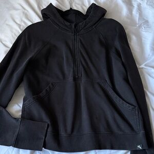 Half zip black sweatshirt